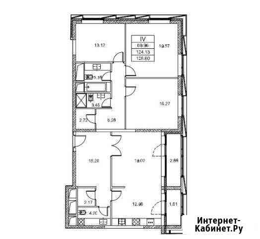 4-комнатная квартира, 136.4 м², 7/20 эт. на продажу в Москве Москва