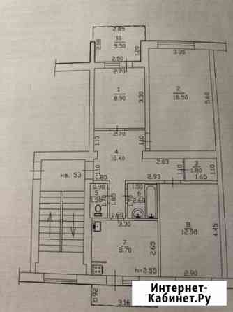 3-комнатная квартира, 65.3 м², 4/5 эт. на продажу в Павловской Павловская