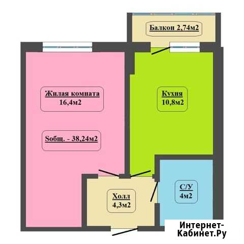 1-комнатная квартира, 38.2 м², 16/24 эт. в аренду на длительный срок в Мурино Мурино - изображение 1