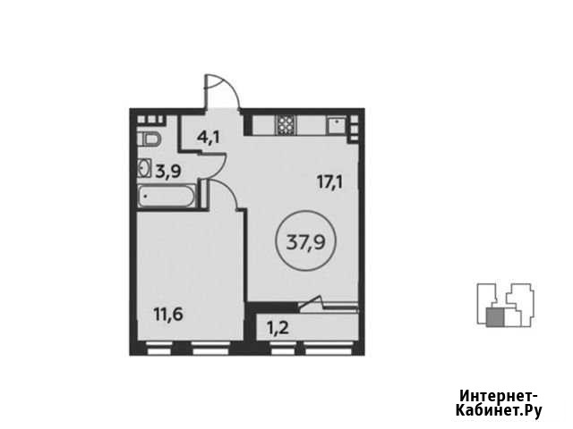 1-комнатная квартира, 37.9 м², 8/16 эт. на продажу в Коммунарке Коммунарка - изображение 1