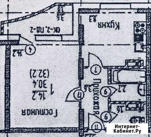 1-комнатная квартира, 31.1 м², 8/16 эт. на продажу в Воронеже Воронеж - изображение 1