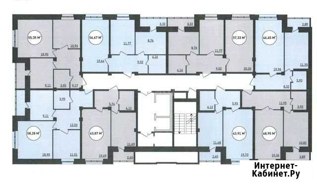 2-комнатная квартира, 53 м², 2/16 эт. на продажу в Липецке Липецк - изображение 1