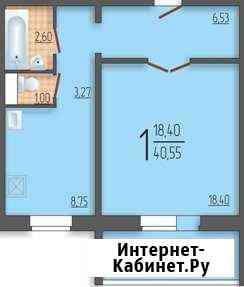 1-комнатная квартира, 40.5 м², 8/10 эт. на продажу в Тюмени Тюмень