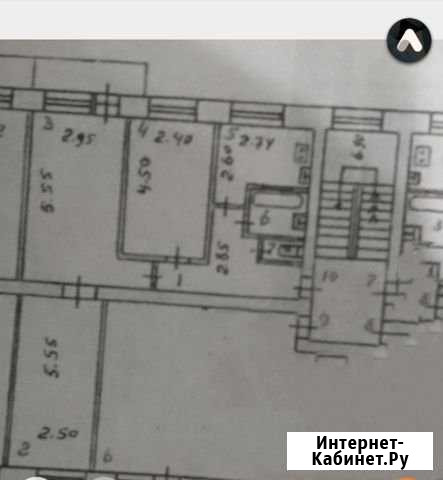 3-комнатная квартира, 58 м², 3/4 эт. на продажу в Комсомольске Комсомольск - изображение 1