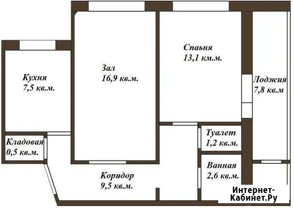2-комнатная квартира, 52 м², 2/9 эт. на продажу в Орле Орёл - изображение 1