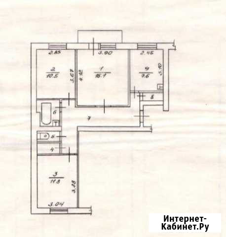 3-комнатная квартира, 65 м², 4/4 эт. на продажу в Елизово Елизово - изображение 1