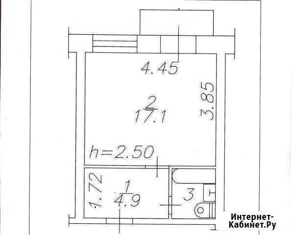 1-комнатная квартира, 24.4 м², 4/5 эт. на продажу в Новокузнецке Новокузнецк - изображение 1