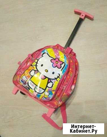Детский чемодан-рюкзак на колёсиках Hello Kitty Кудрово - изображение 1