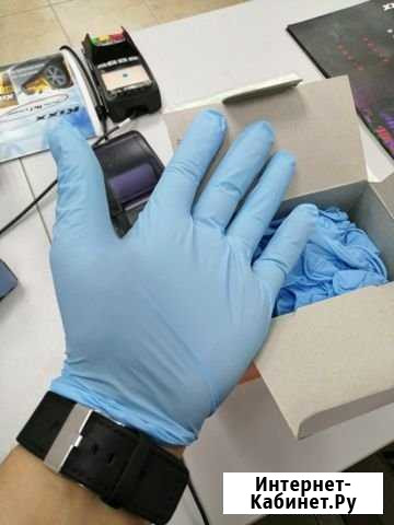 Перчатки нитриловые без присыпки Чебоксары - изображение 1