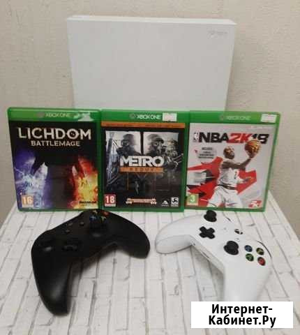 Игровая приставка Microsoft Xbox ONE S White 500Гб Серов - изображение 1