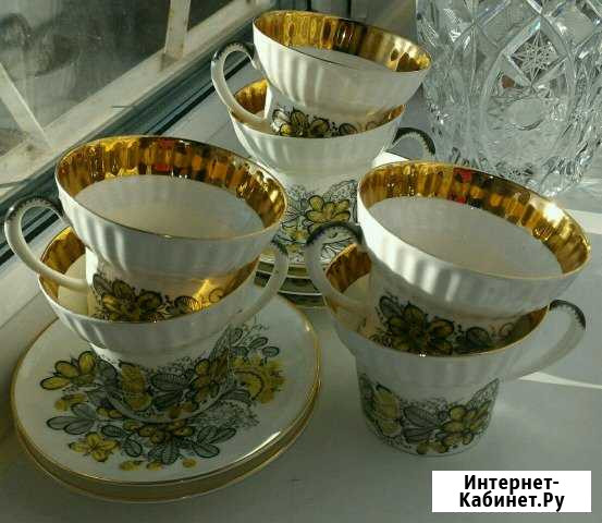 Сервиз костяной лфз Кружево 6 пар Челябинск - изображение 1