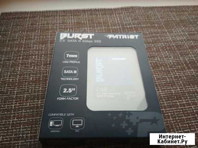 240 гб SSD диск Patriot Memory Burst (PBU240GS25SS Сургут - изображение 1