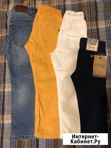 Джинсы h&m 110см, брюки pelican на 5 лет,льняные б Конаково - изображение 1