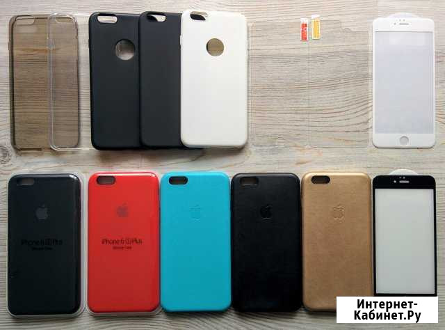 На iPhone 6 / 6s plus защитное стекло и чехол Ростов-на-Дону - изображение 1