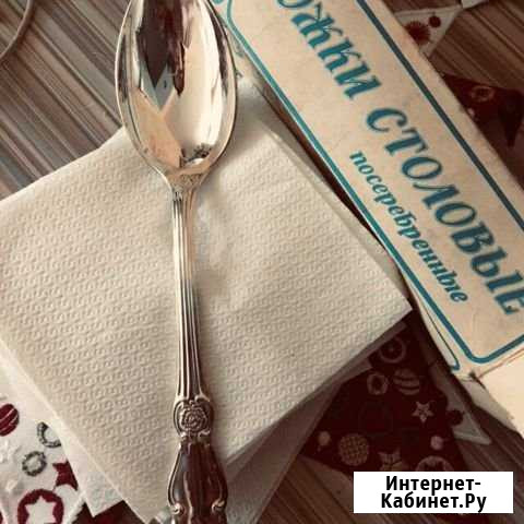 Ложка 12 шт посеребрённый мельхиор новые Краснодар - изображение 1