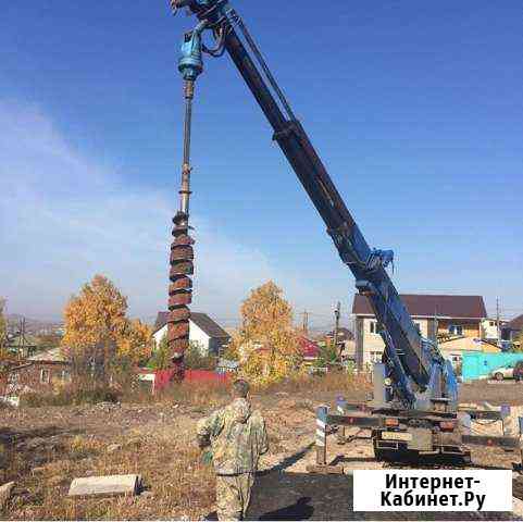 Бурим ямы фундамент забор Красноярск