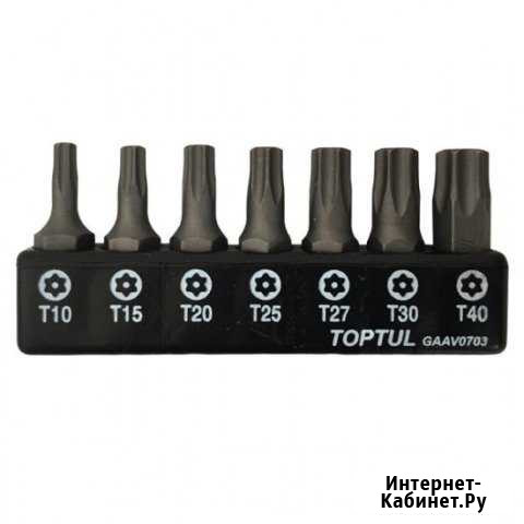 Биты torx с отверстием, набор 7 пр. T10T40 Белгород - изображение 1