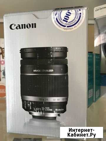 Новый Объектив Canon EF-S 18-200mm f/3.5-5.6 IS Псков - изображение 1