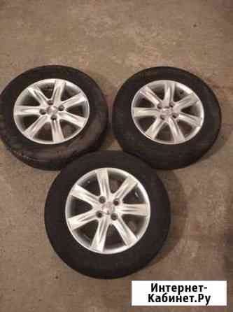 Продам 3 литых диска R 15 4*100 с резиной 195/65R1 Барнаул