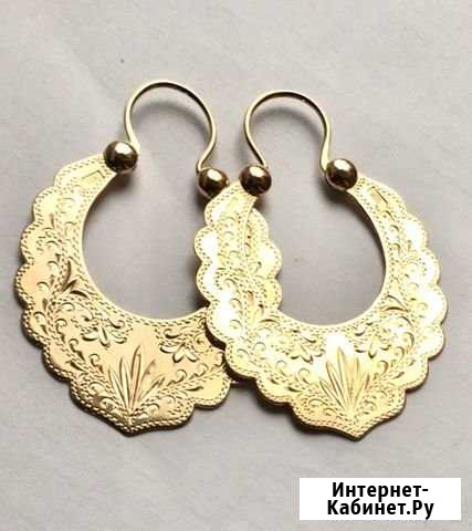 Золотые серьги 585пр Энгельс - изображение 1