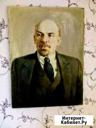 Картина В.И.Ленин. Холст. Масло Ярославль