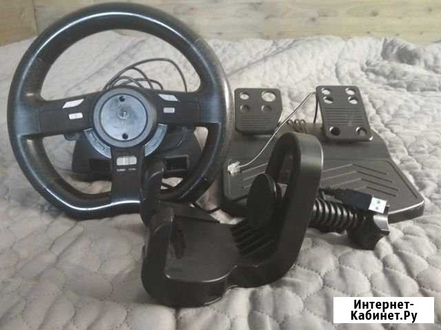 Руль+педали Genius Speed Wheel 5 Железнодорожный - изображение 1