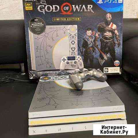 PS4 PRO 1TB 20 игр. GoW Limited Дубовое