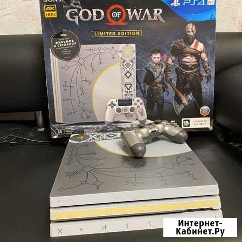 PS4 PRO 1TB 20 игр. GoW Limited Дубовое - изображение 1
