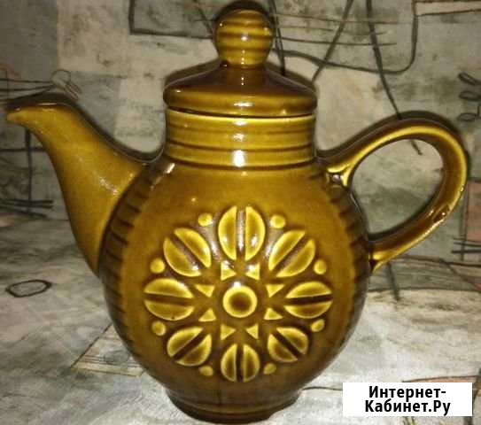 Винтажный заварочный чайник. 1 л. СССР Жуковский - изображение 1