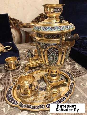 Серебро 875 пр. Серебряный самовар. (серебро- позо Нижний Новгород - изображение 1