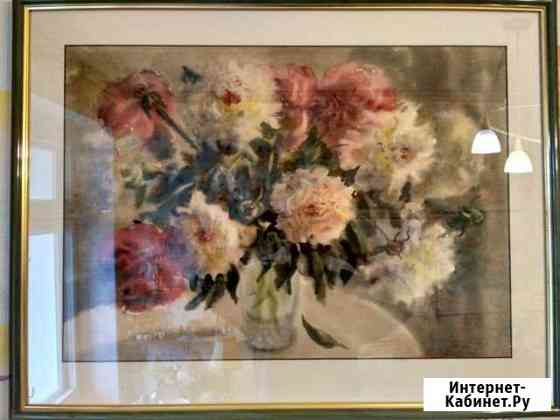 Картина акварель худ. Бухарова в раме Ярославль