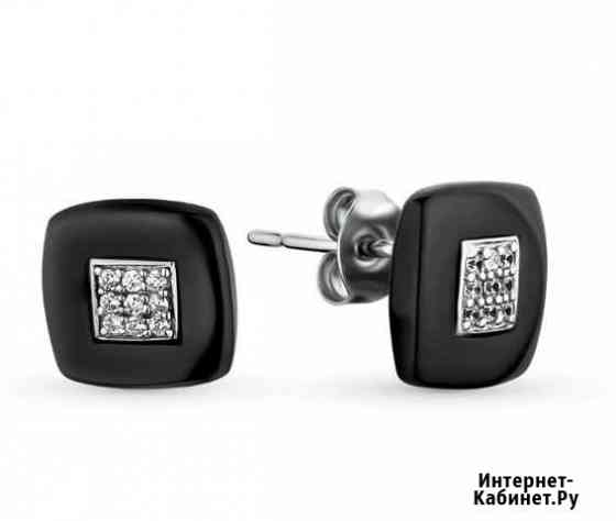 Серьги керамика + серебро Екатеринбург