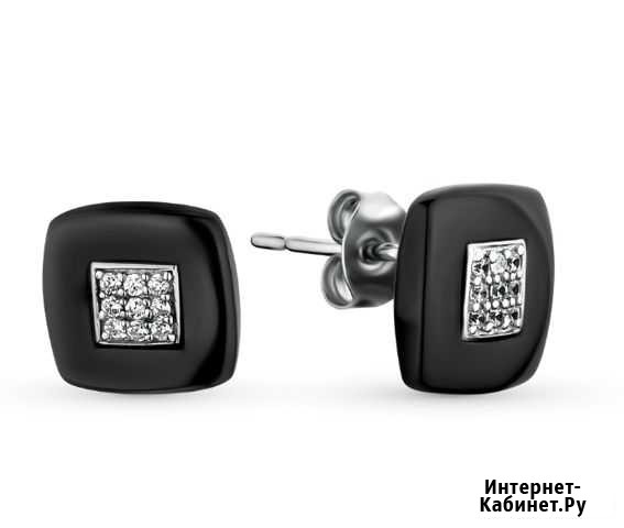 Серьги керамика + серебро Екатеринбург - изображение 1