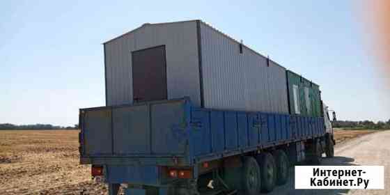 Бытовка новая 6м серого цвета с торцевой дверью Ростов-на-Дону