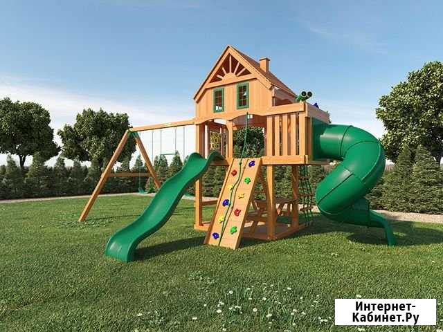 Деревянная игровая площадка: дск 0113 Астрахань - изображение 1