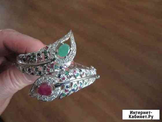 Серебряный браслет с натуральными камнями Балашиха