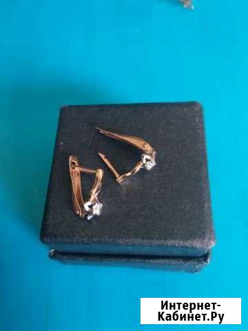 Золотые серьги Сочи - изображение 1