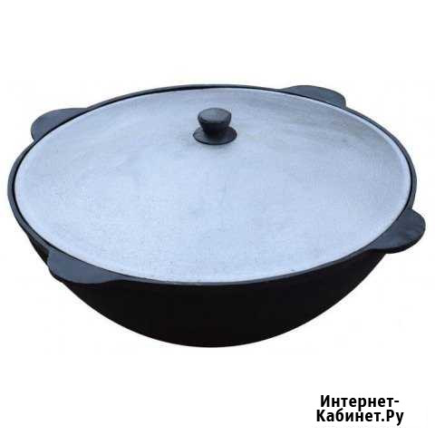 Казан узбекский, чугунный на 6-16 л. С крышкой Нижний Новгород - изображение 1