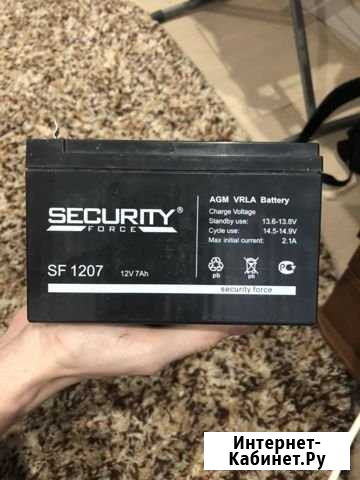 Аккумулятор security sf 1207 12v Йошкар-Ола - изображение 1