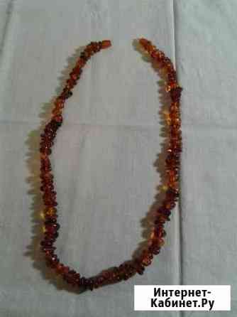 Бусы из натурального янтаря из СССР новые Астрахань