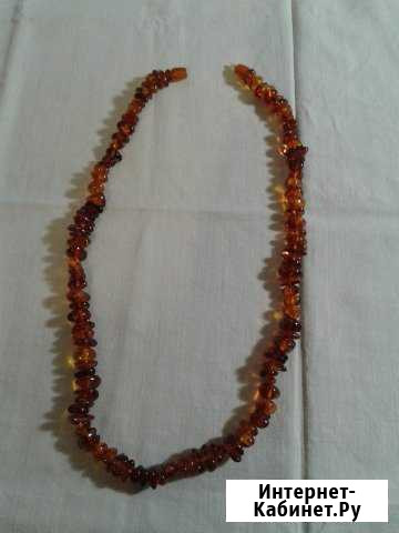 Бусы из натурального янтаря из СССР новые Астрахань - изображение 1