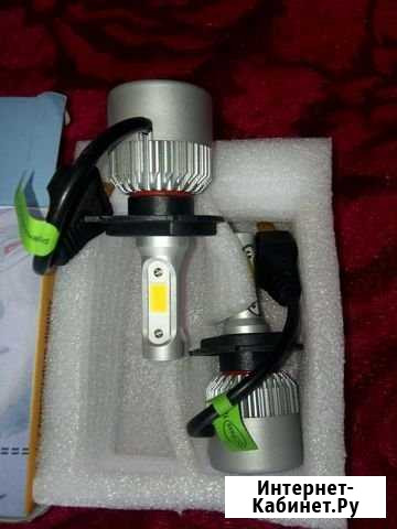 Светодиодные лампы LED H4 новые Ишимбай - изображение 1