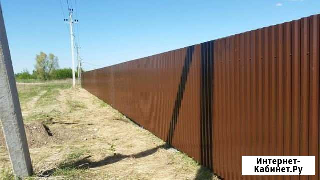 Заборы под ключ профнастил сетка рабица штакетник Череповец - изображение 1