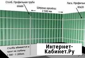 Изготовление забора из профлиста, рабицы Омск - изображение 1