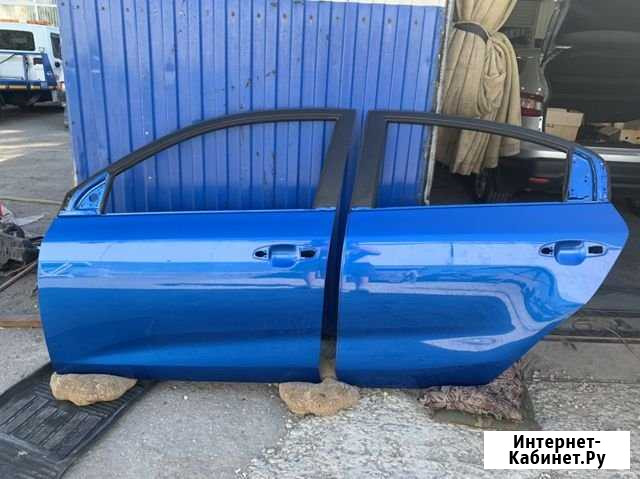 Задняя левая дверь Kia Rio 4 Синий Энгельс - изображение 1
