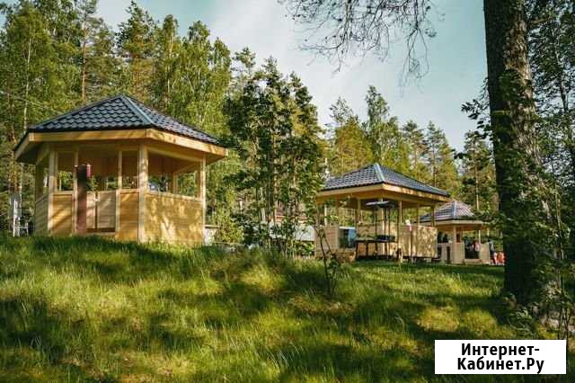 Беседки с мангалом на Пасторском озере Сертолово - изображение 1