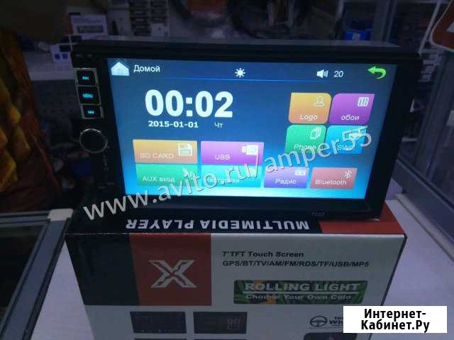 Магнитола X-Ployd 7022,передача изображения с теле Омск - изображение 1