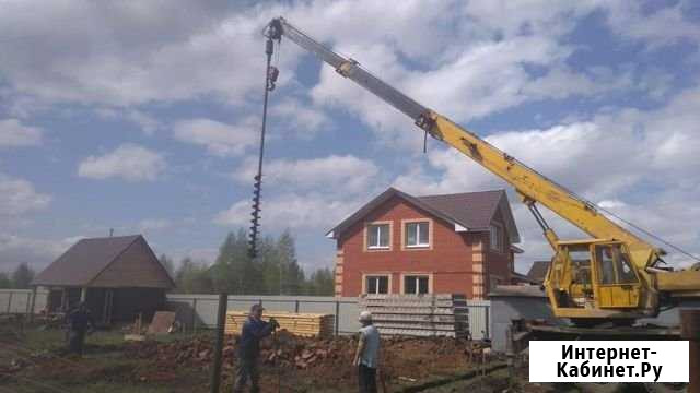 Ямобур на базе автокрана Урал. 16 т 18 м. Буровая Уфа - изображение 1