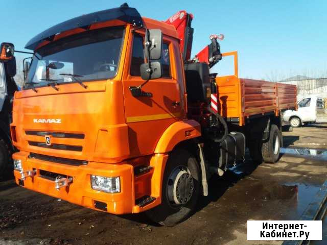Камаз 43253 бортовой с кму fassi Москва - изображение 1