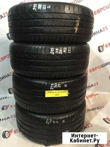 Комплект летних разношироких бу шин R21 pirelli RF Краснодар - изображение 1